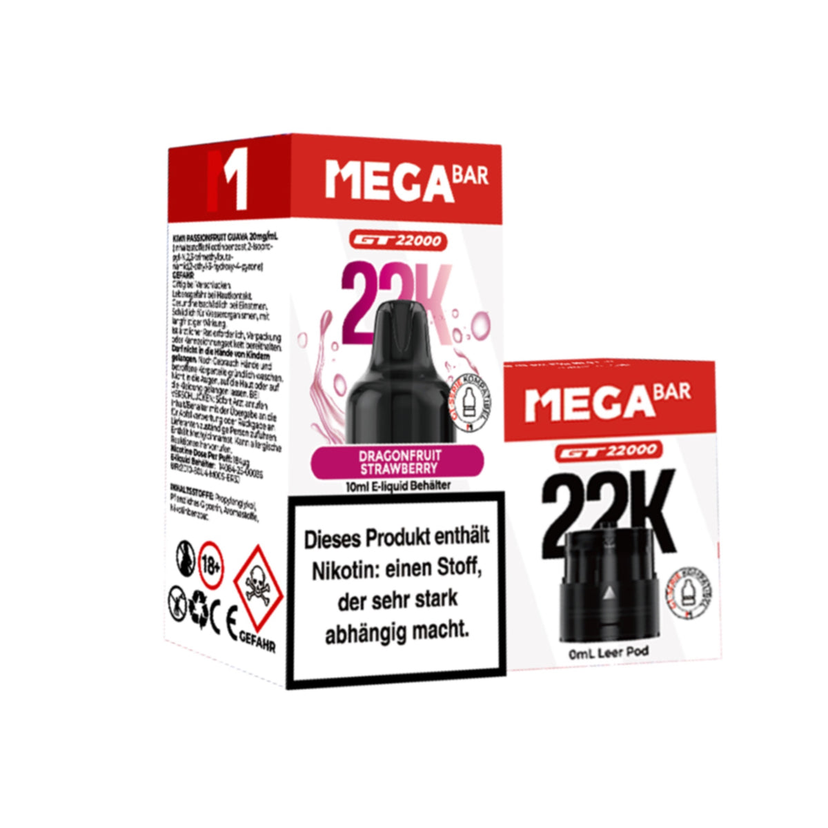 Megabar 22K Prefilled Pod - Dragonfruit Strawberry