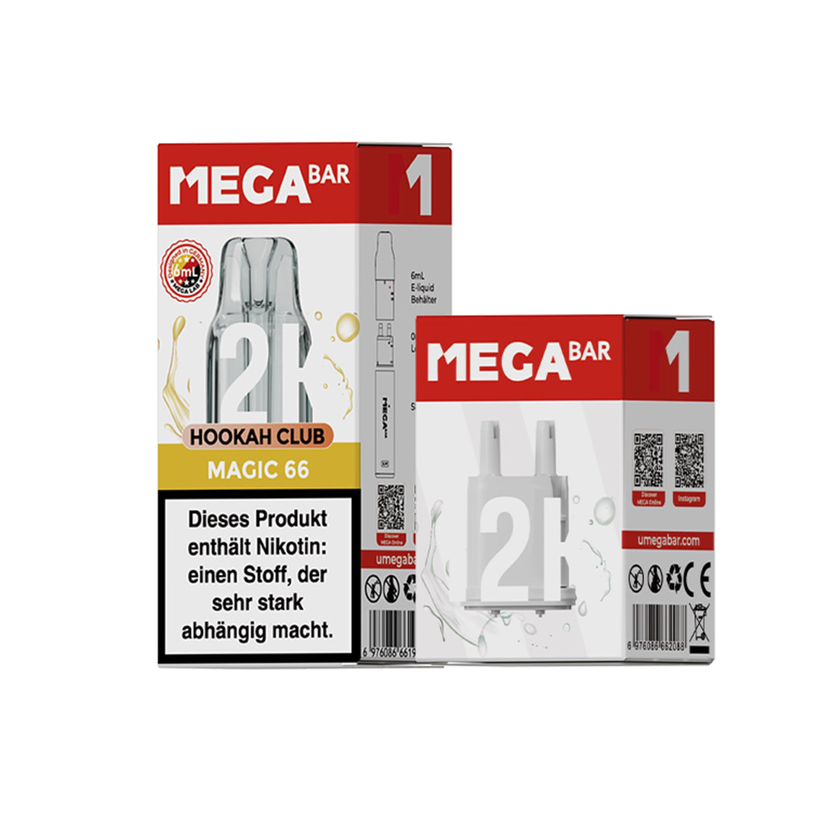 Megabar Slim 12K Prefilled Pod - Magic66