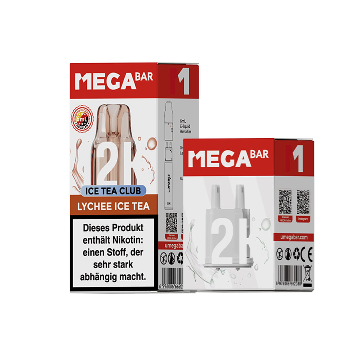 Megabar Slim 12K Prefilled Pod - Lychee Ice Tea