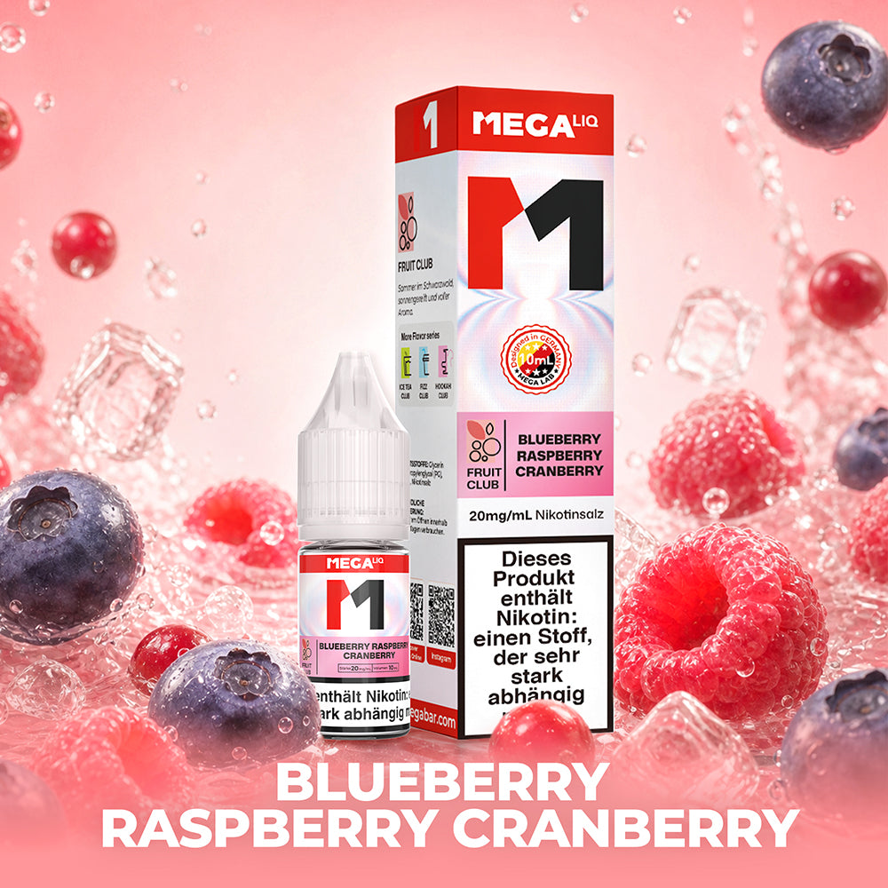 MEGALIQ - Pod-Liquid - Blueberry Raspberry Cranberry 20mg/ml