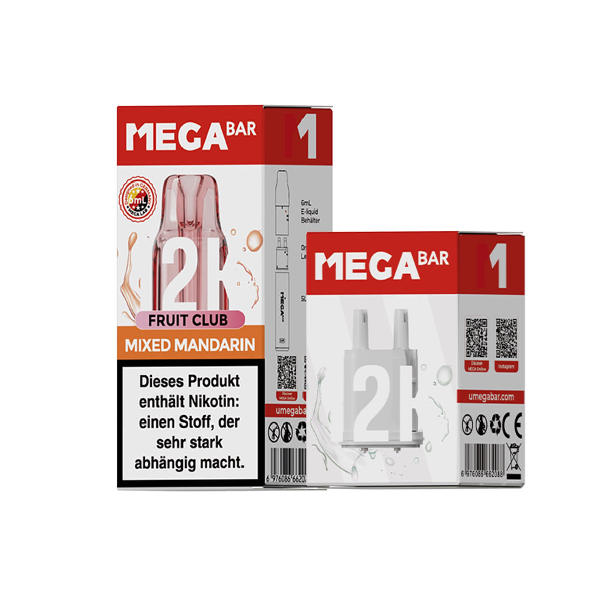 Megabar Slim 12K Prefilled Pod - Mixed Mandarin