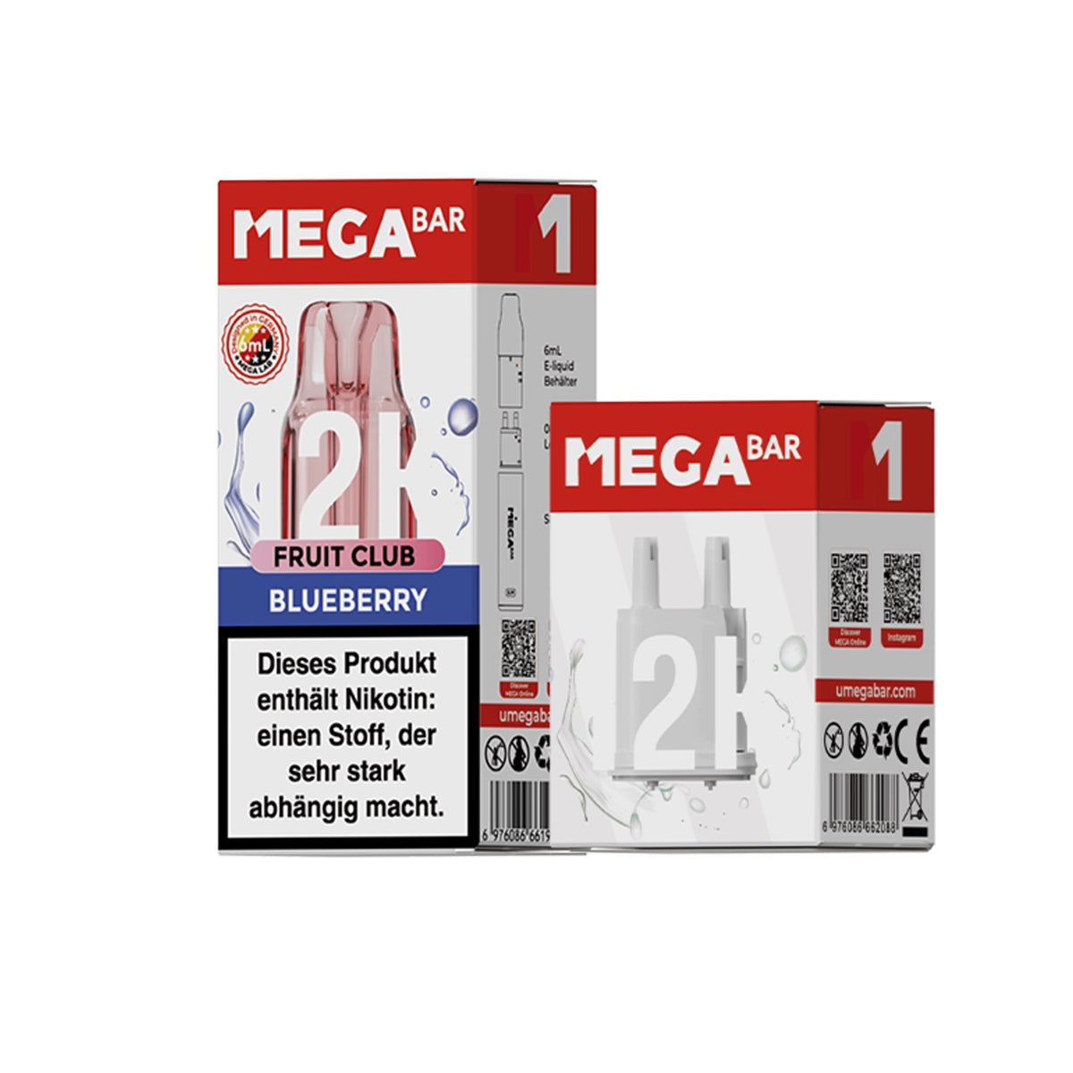 Megabar Slim 12K Prefilled Pod - Blueberry