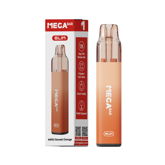 Megabar Slim 12K - Akku - Sunset Orange