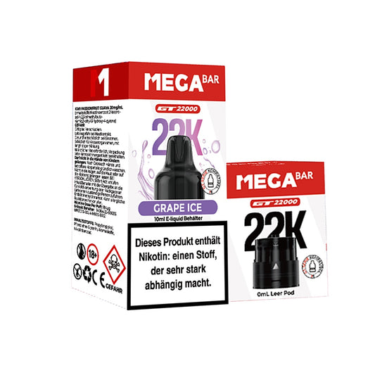 Megabar 22K Prefilled Pod - Grape Ice
