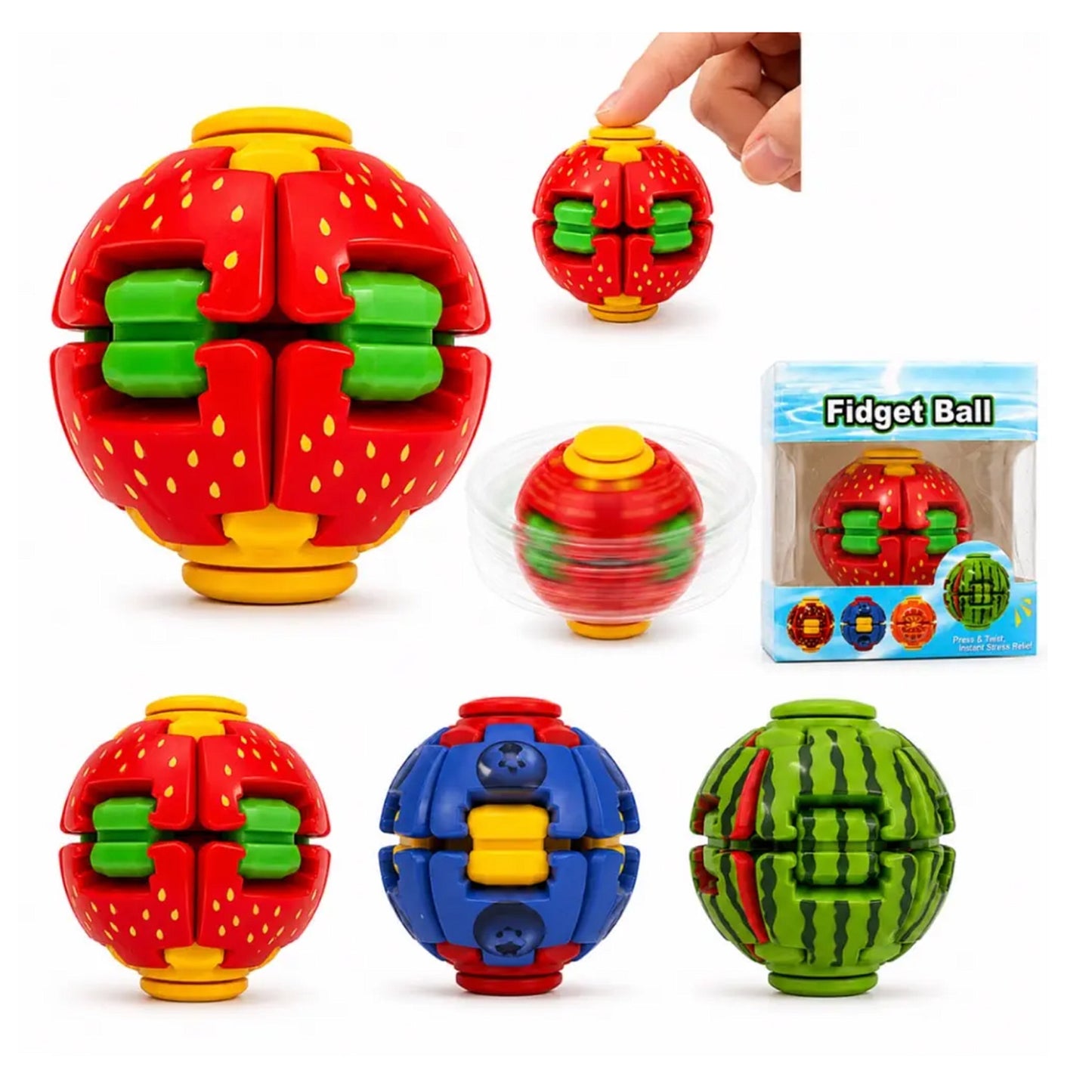 Fruits - Fidged Spinner Ball