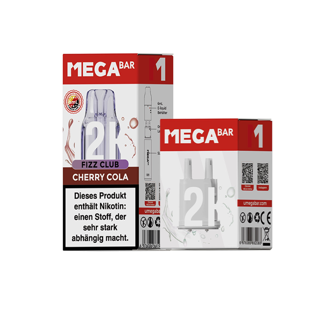 Megabar Slim 12K Prefilled Pod - Cherry Cola