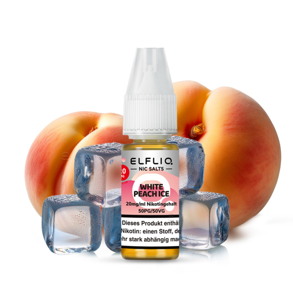 Elfliq - White Peach Ice 10mg/ml Nikotin