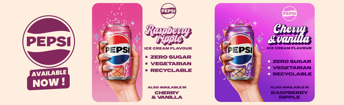 Pepsi Raspberry Ripple Cherry Vanilla