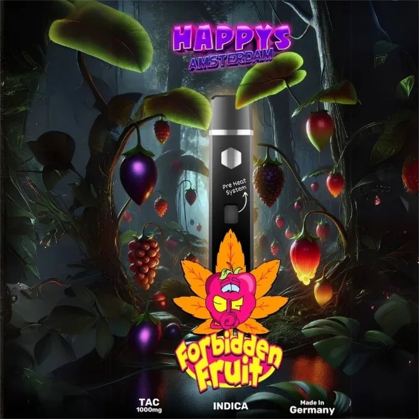 Happy´s Amsterdam TAC Vape - Forbidden Fruit 1ml I 95%
