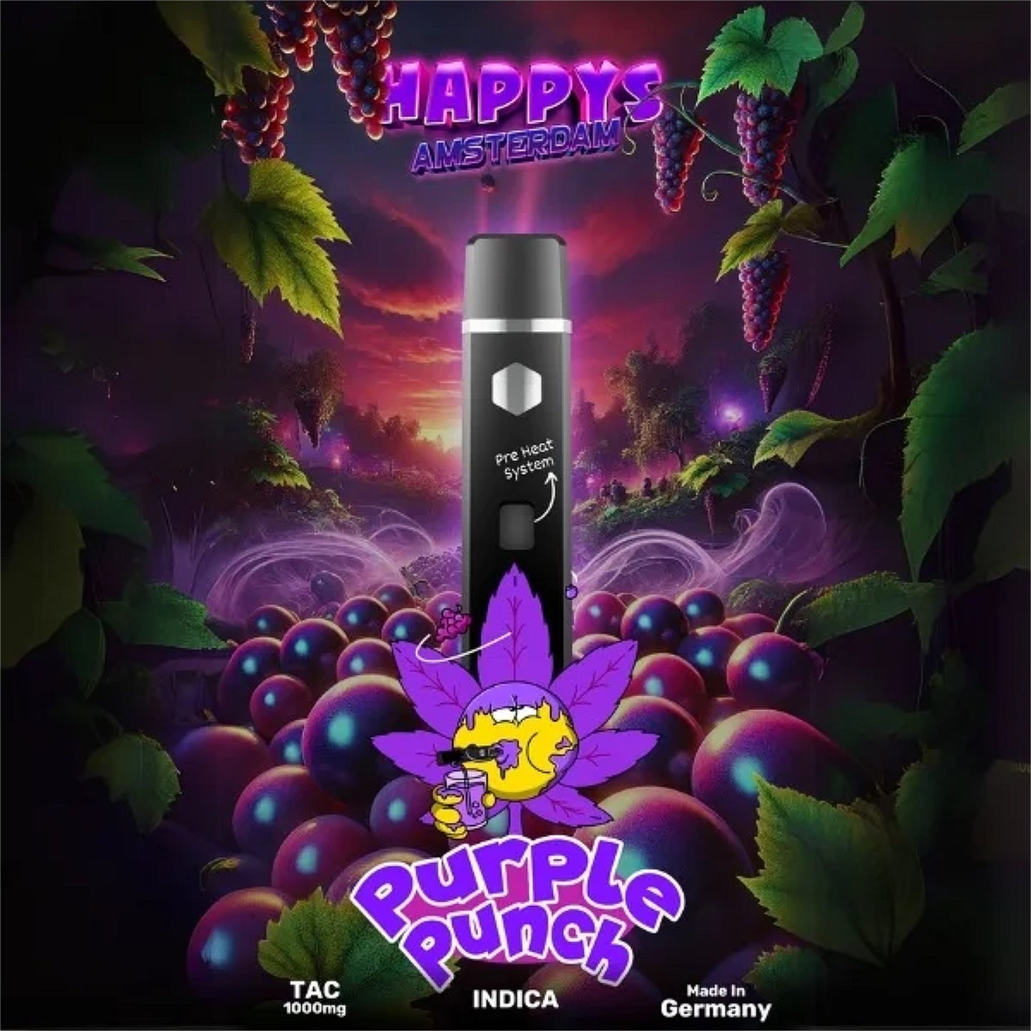 Happy´s Amsterdam TAC Vape - Purple Punch 1ml I 95%