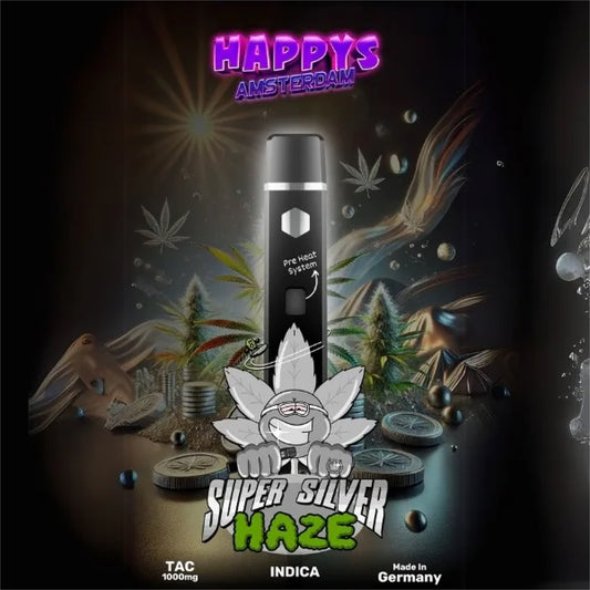 Happy´s Amsterdam TAC Vape - Super Silver Haze 1ml I 95%